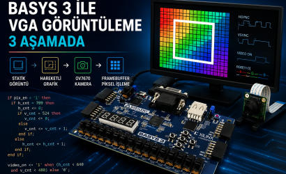Basys 3 ile VGA Uygulamaları: Statik Görüntüden Gerçek Zamanlı Kamera Görüntüsüne